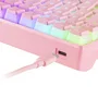 Teclado Gaming Mecánico Mars Gaming MKULTRAPBES Premium/ Rosa